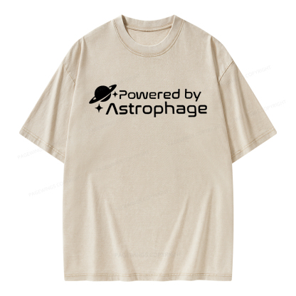 Pagewings Powered By Astrophag Unisex Washed T-shirt