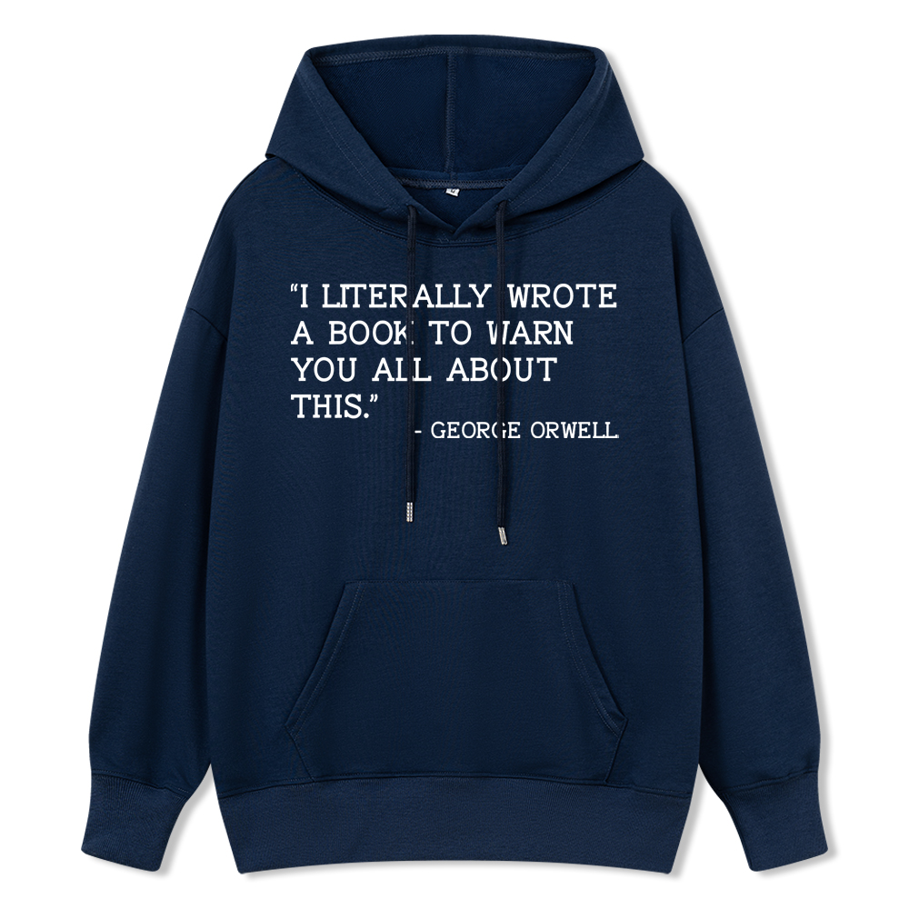 Pagewings I Literally Wrote A Book To Warn Unisex Classic Hoodie
