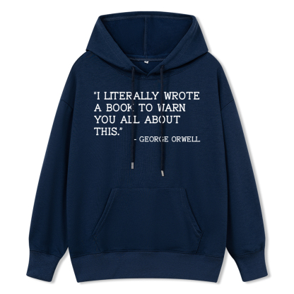Pagewings I Literally Wrote A Book To Warn Unisex Classic Hoodie