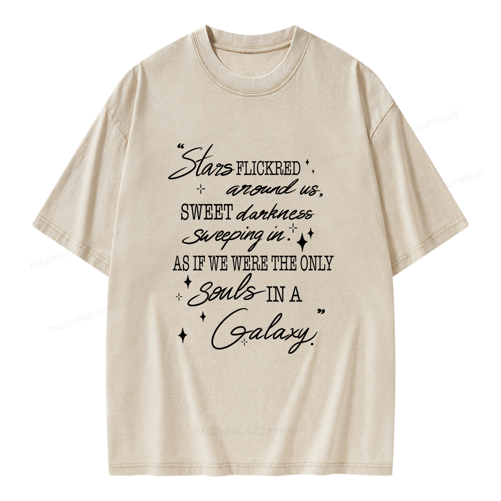 Pagewings Slares Flickred Around Us Unisex Washed T-shirt