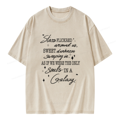Pagewings Slares Flickred Around Us Unisex Washed T-shirt