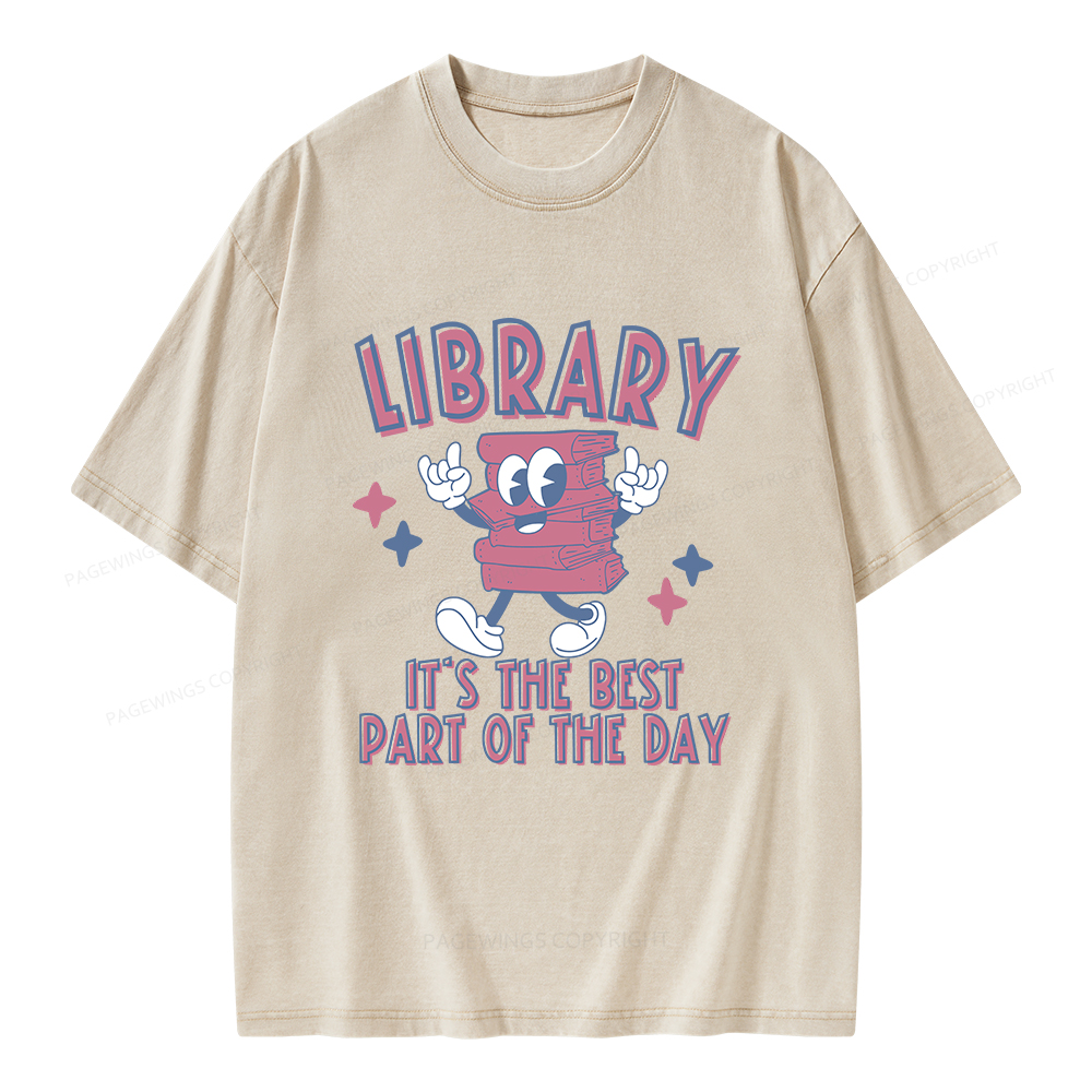 Pagewings It's The Best Part Of The Day Unisex Washed T-shirt