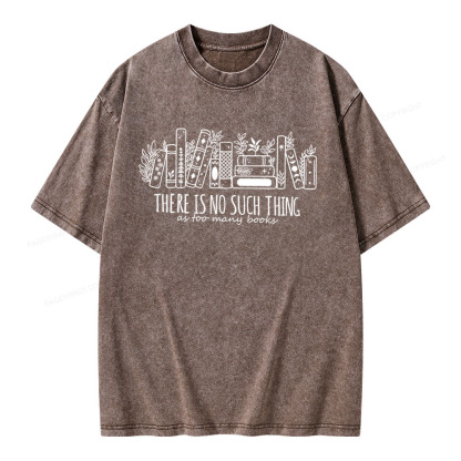 Pagewings There Is No Such Thing, Ay Too Many Books Unisex Washed Sweatshirt