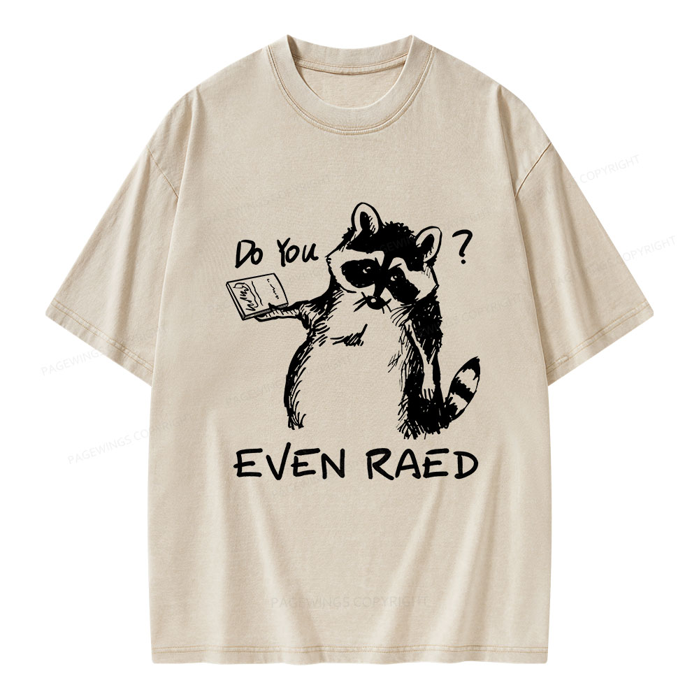 Pagewings Do You Even Read Unisex Washed T-shirt