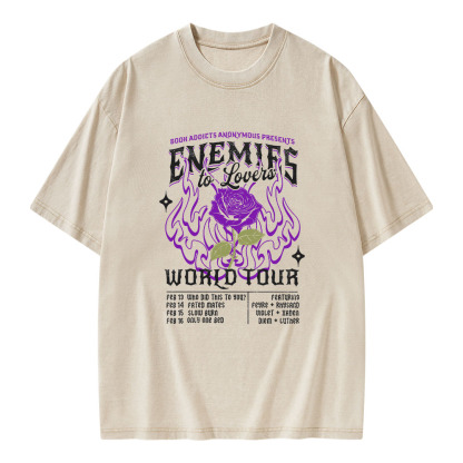 Pagewings Enemies To Lovers Comfort Colors Unisex Washed T-shirt