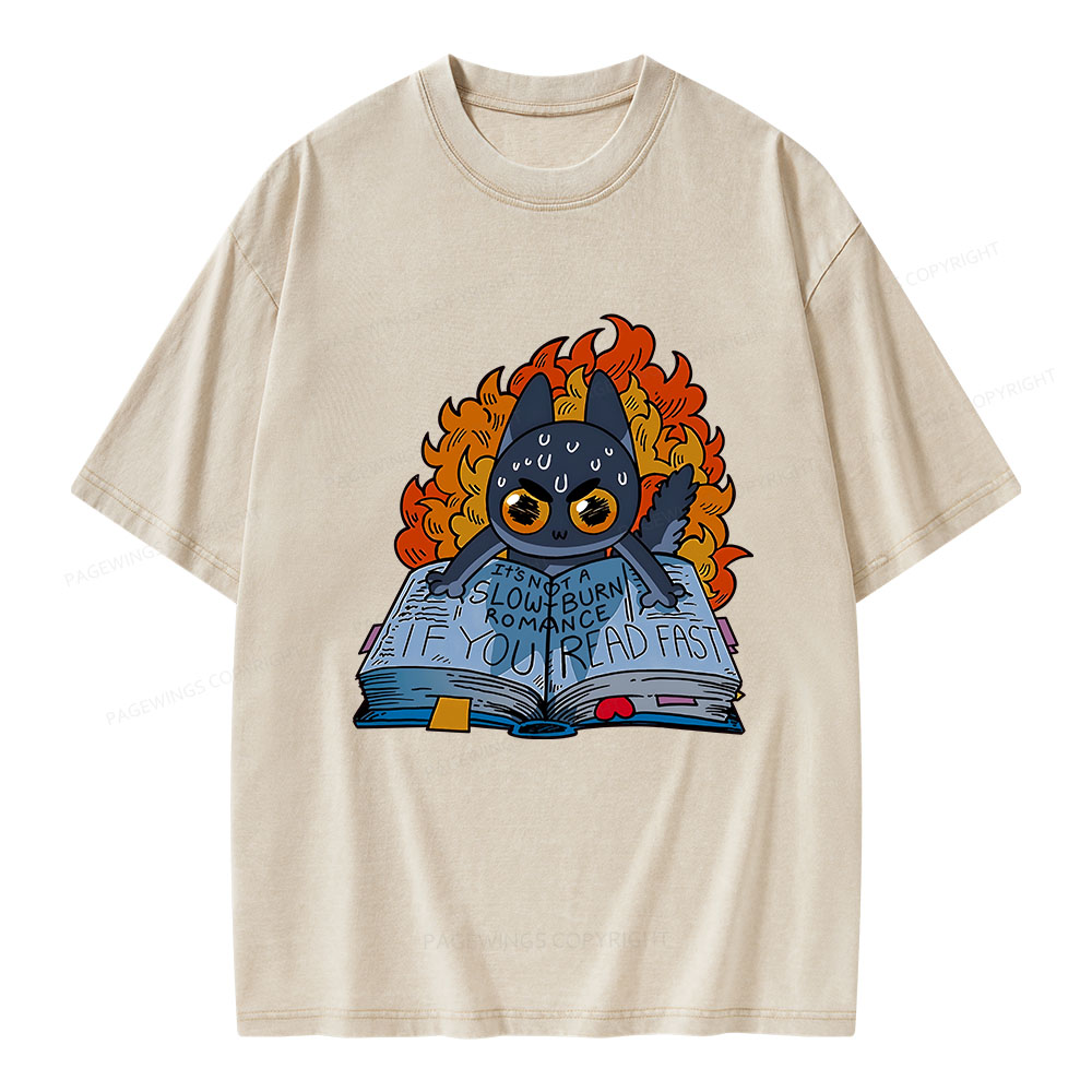 Pagewings If You Read Fast Unisex Washed T-shirt