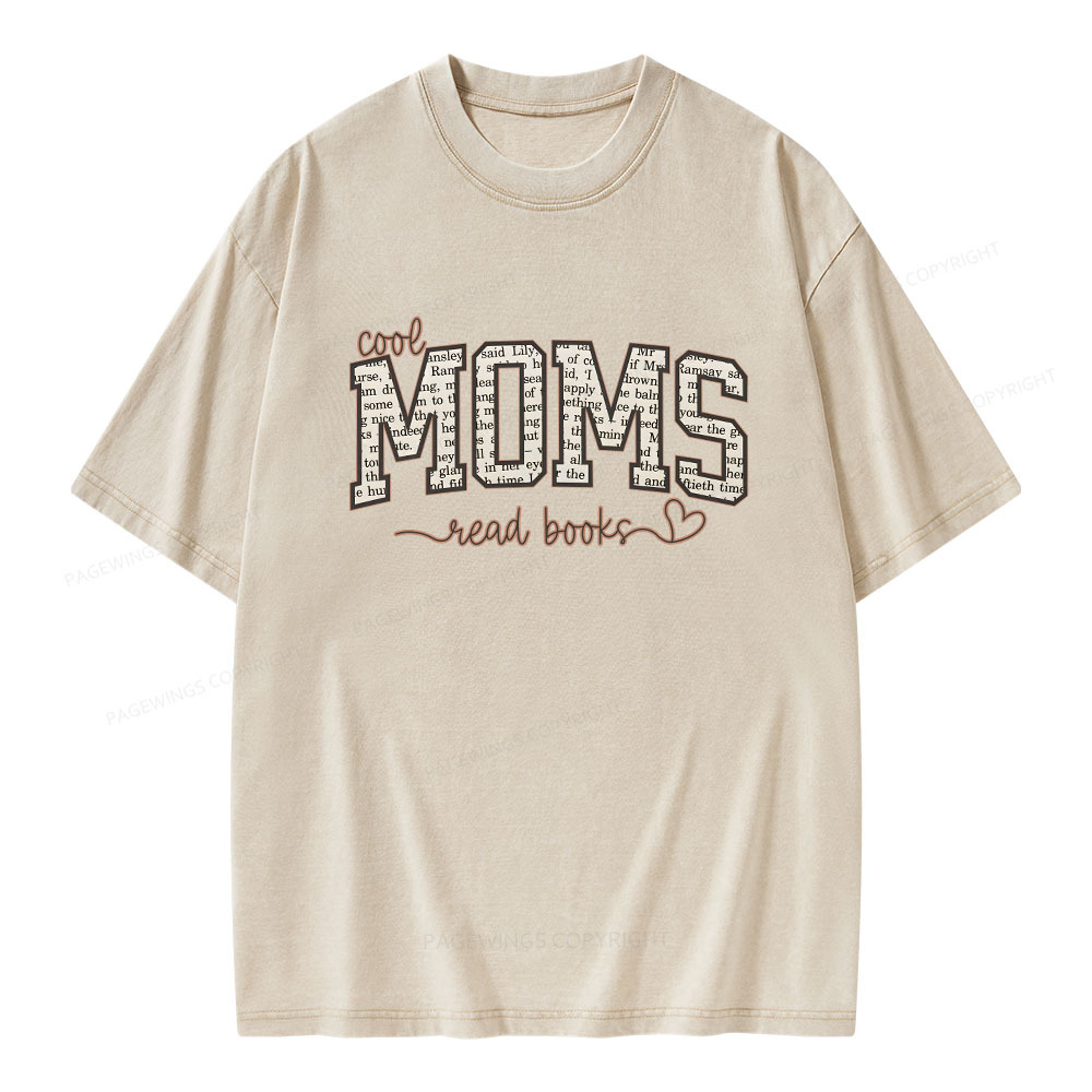 Pagewings Cool Moms Book Club Unisex Washed T-shirt