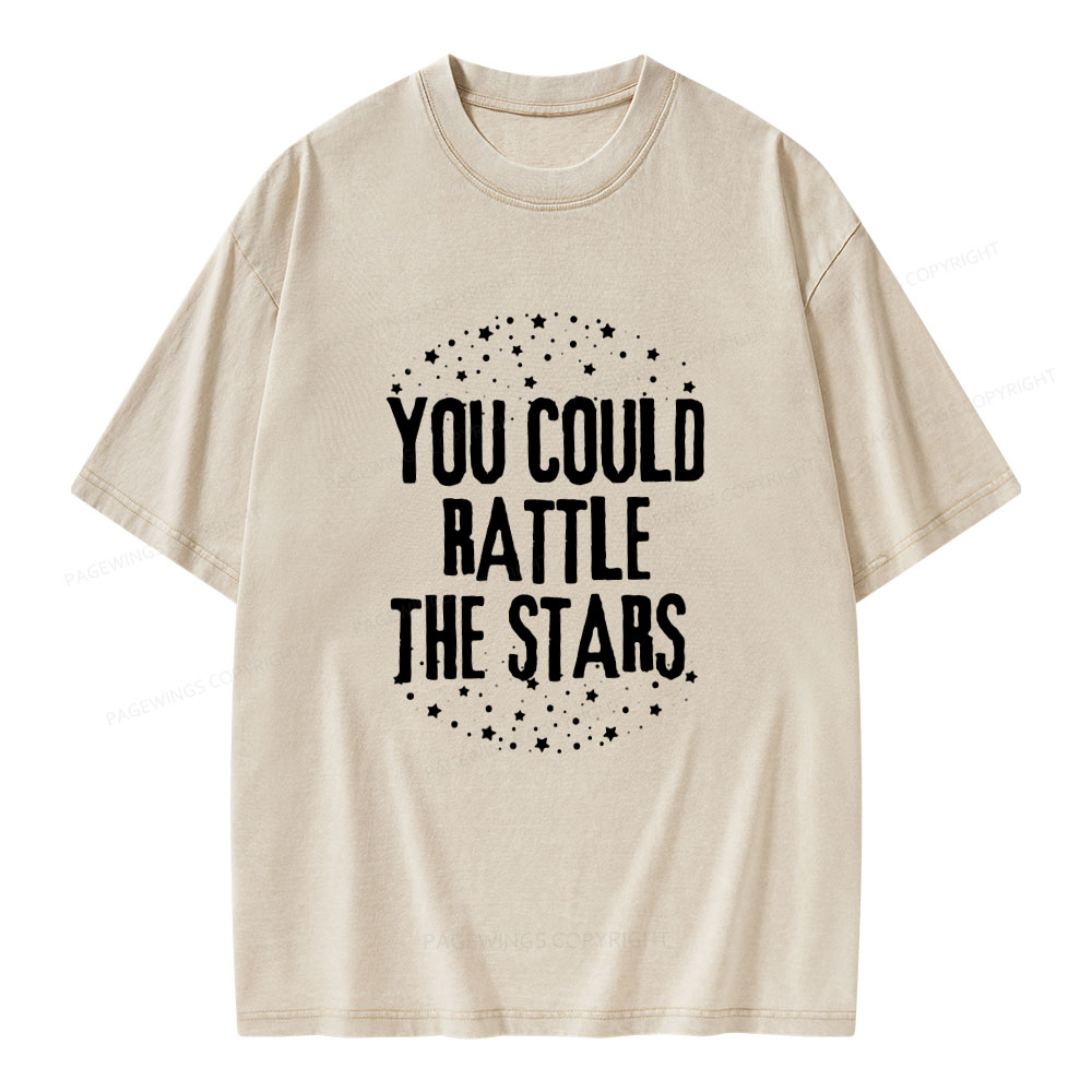 Pagewings You Could Rattle the Stars Unisex Washed T-shirt