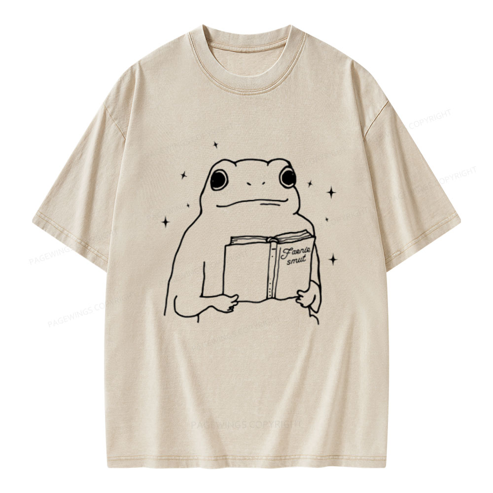 Pagewings Faerie Smut and Frogs Comfort Unisex Washed T-shirt