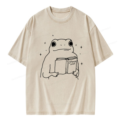 Pagewings Faerie Smut and Frogs Comfort Unisex Washed T-shirt