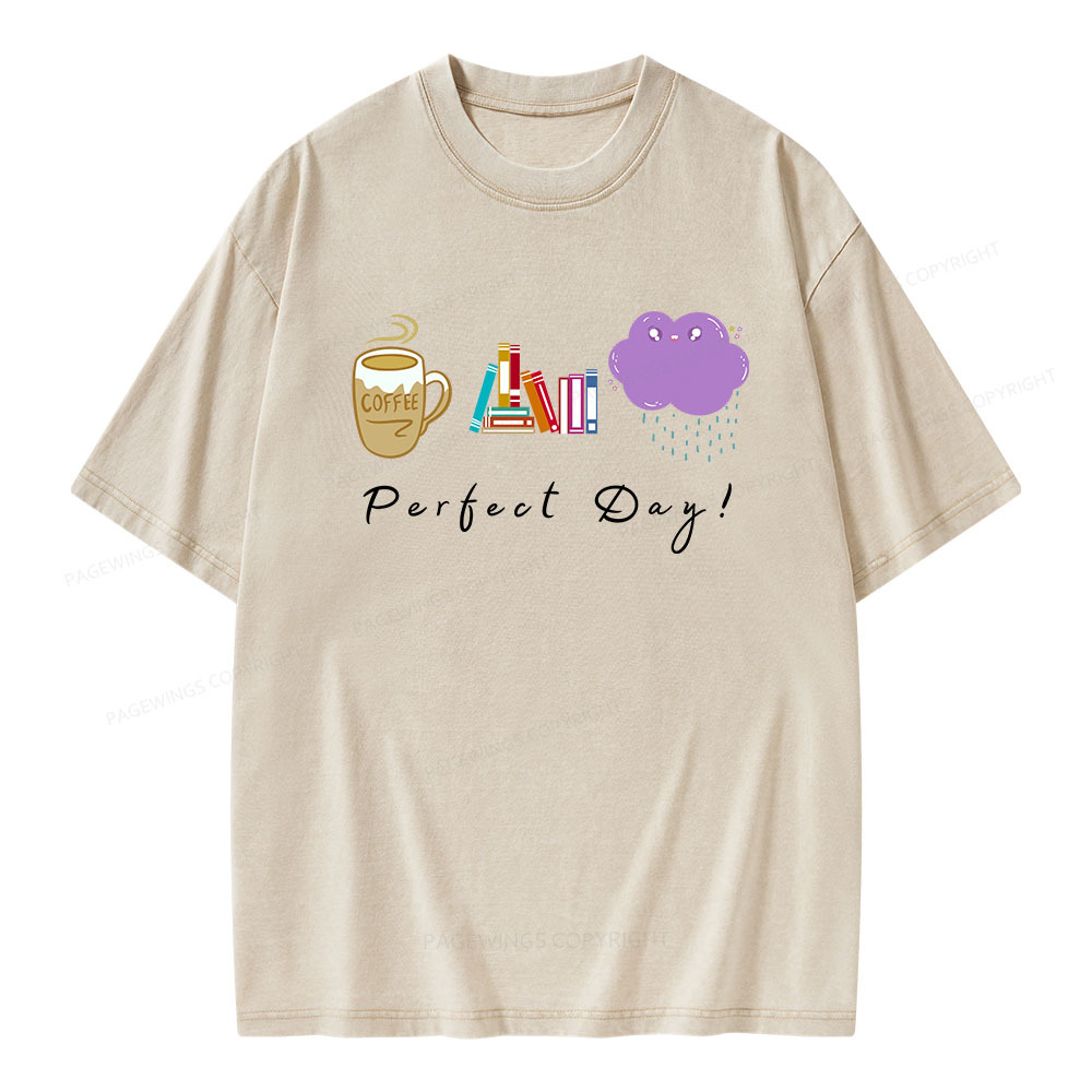 Pagewings Perfect Day Unisex Washed T-shirt