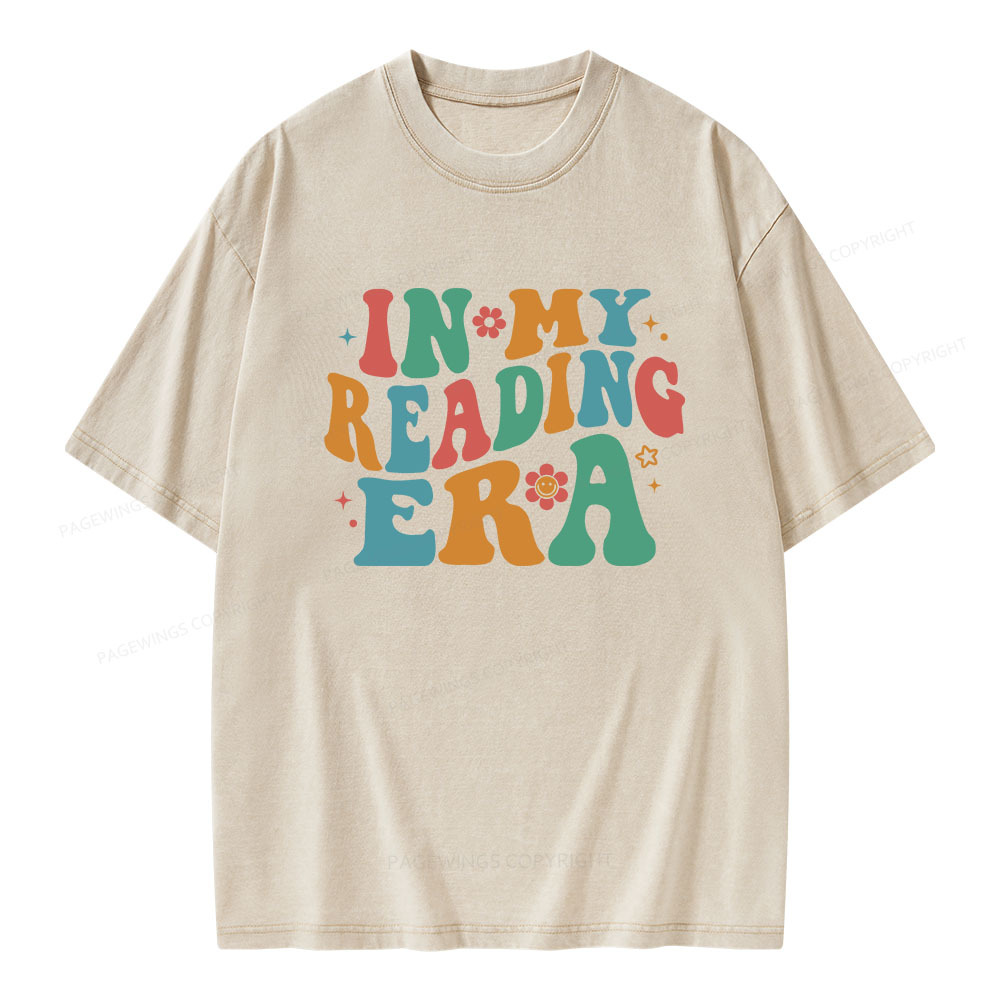 Pagewings In My Reading Era Unisex Washed T-shirt