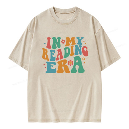 Pagewings In My Reading Era Unisex Washed T-shirt