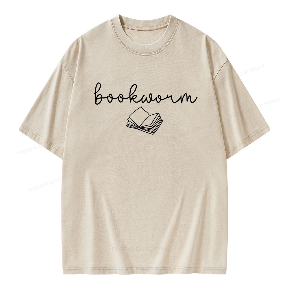Pagewings Bookworm Unisex Washed T-shirt