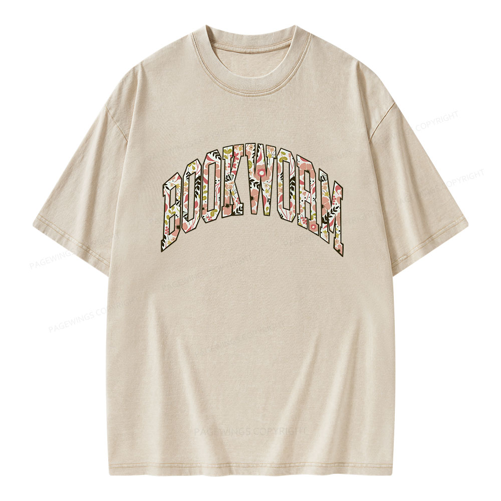Pagewings Bookworm Unisex Washed T-shirt