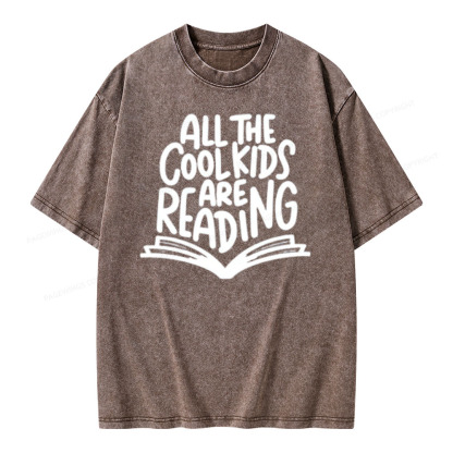 Pagewings Book Lover Kid Shirt, Reading Habit T-Shirt Unisex Washed T-shirt