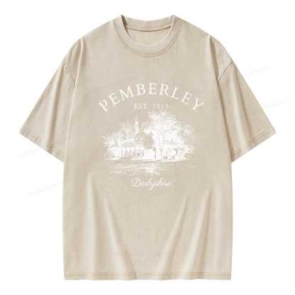 Pagewings Pride and Prejudice Unisex Washed T-shirt