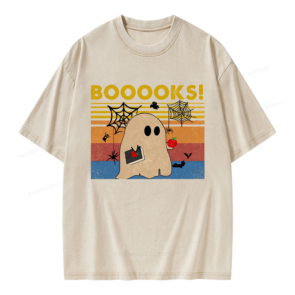 Pagewings Booooks Unisex Washed T-shirt
