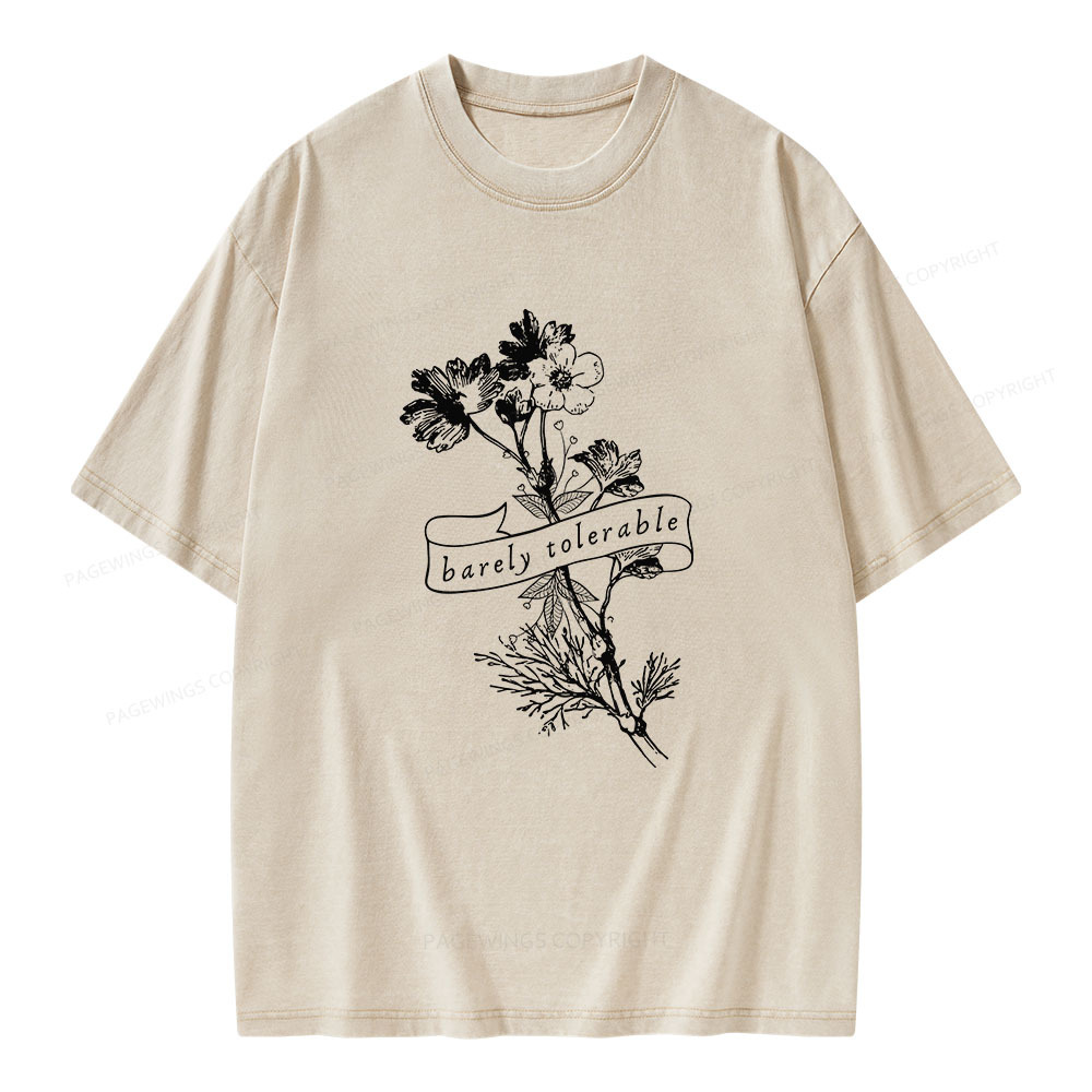 Pagewings Pride And Prejudice Jane Austen Unisex Washed T-shirt