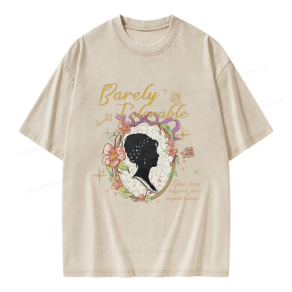 Pagewings True Love Beyond First Impressions Unisex Washed T-shirt