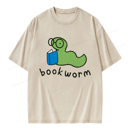 Pagewings Bookworm Unisex Washed T-shirt