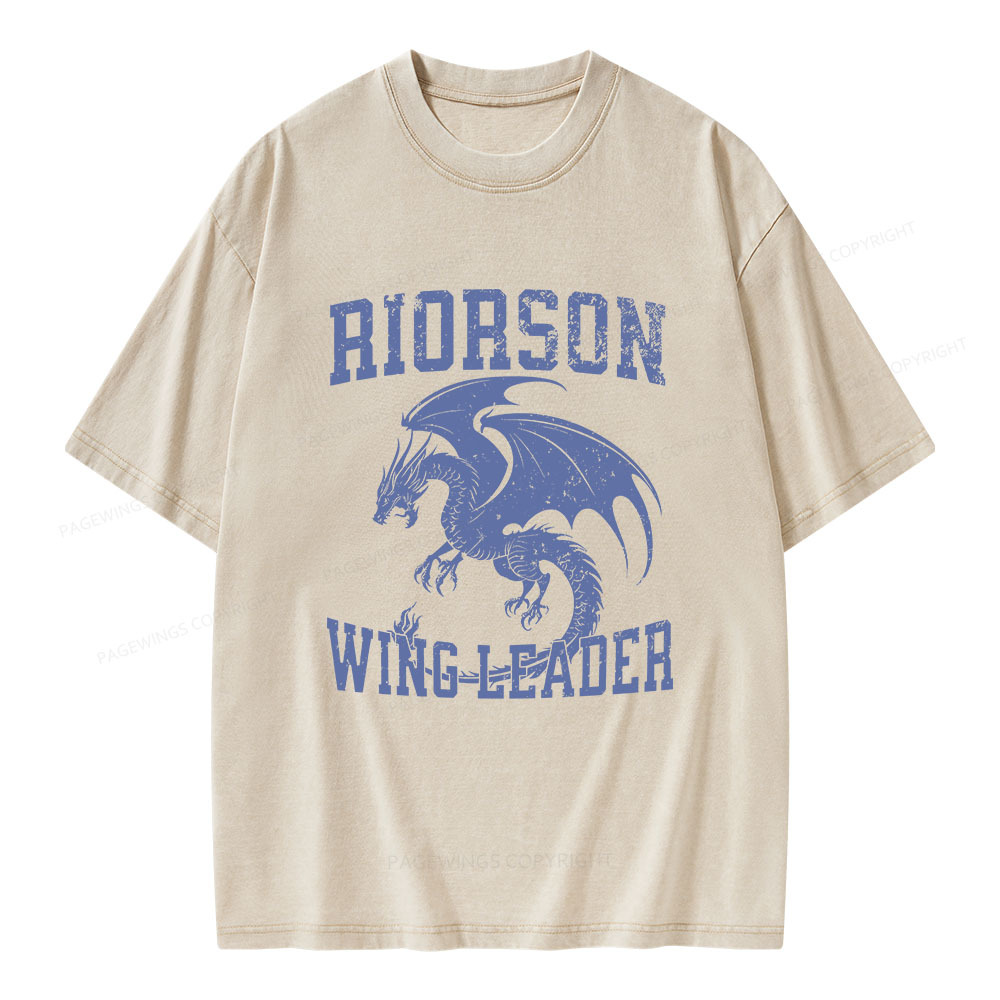 Pagewings Riorson Wing-Leader Unisex Washed T-shirt