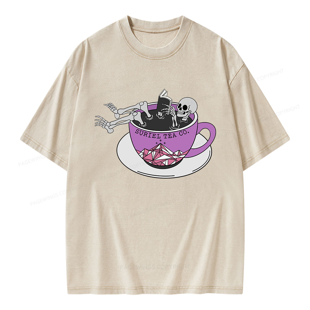 Pagewings Suriel Tea Co Unisex Washed T-shirt