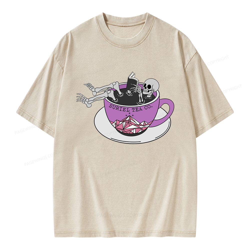 Pagewings Suriel Tea Co Unisex Washed T-shirt