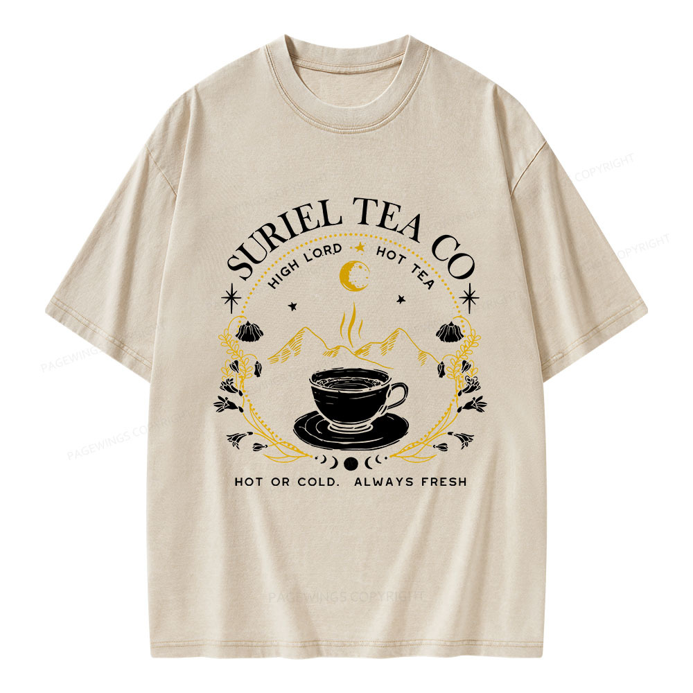 Pagewings Suriel Tea Co Unisex Washed T-shirt