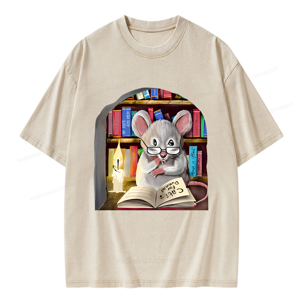 Pagewings Cats For Dummies Unisex Washed T-shirt