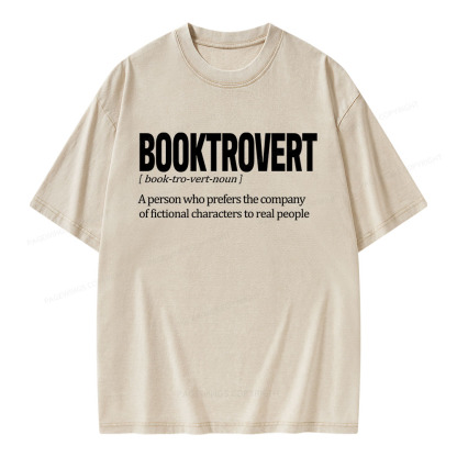 Pagewings Booktrovert Unisex Washed T-shirt