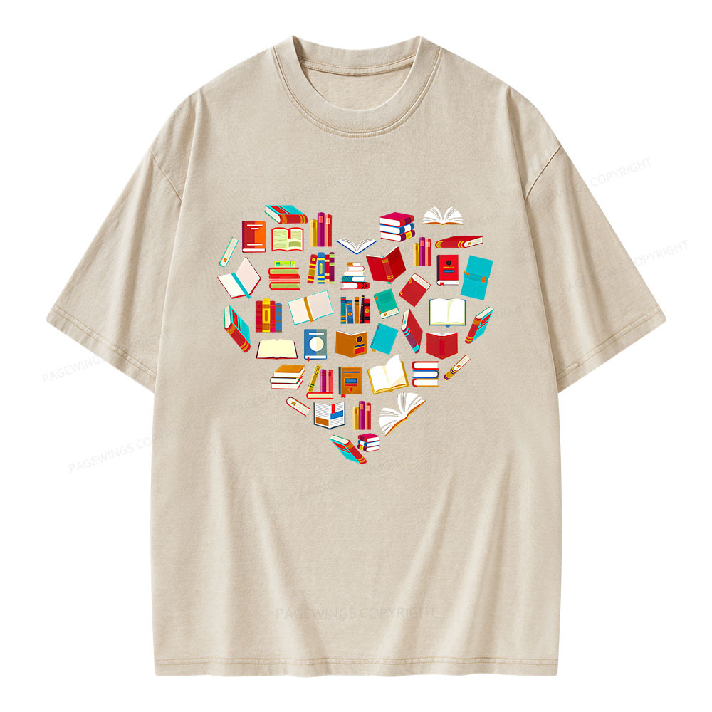 Pagewings Book Lover Unisex Washed T-shirt