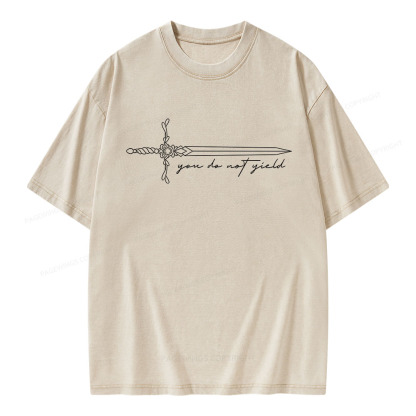 Pagewings You Do Not Yield Unisex Washed T-shirt