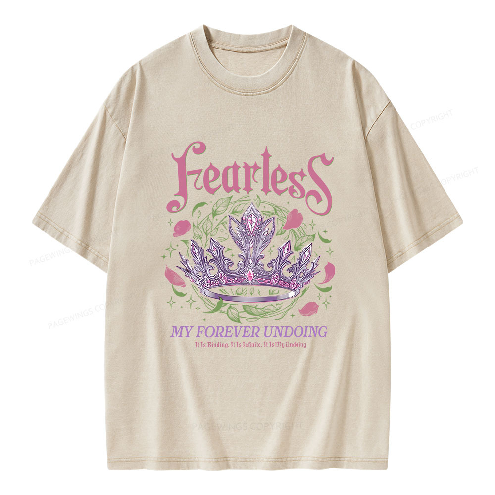 Pagewings Fearless Bookish Unisex Washed T-shirt
