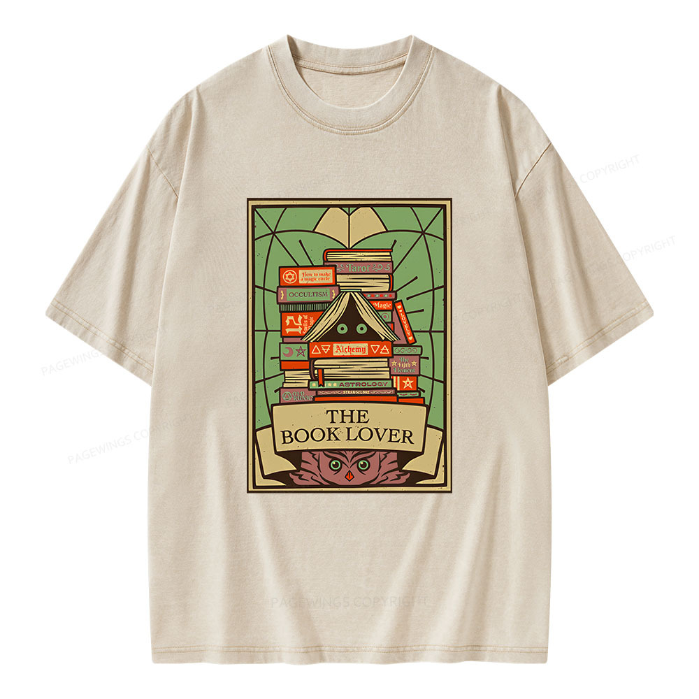 Pagewings The Book Lover Unisex Washed T-shirt