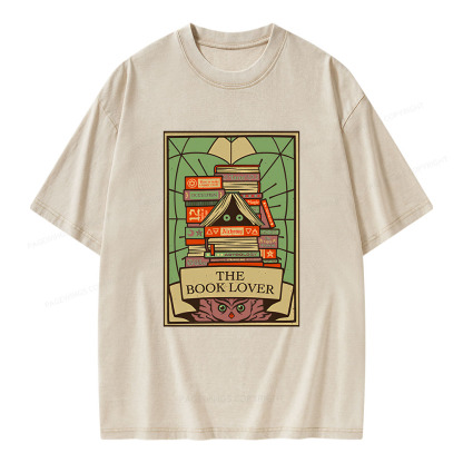 Pagewings The Book Lover Unisex Washed T-shirt