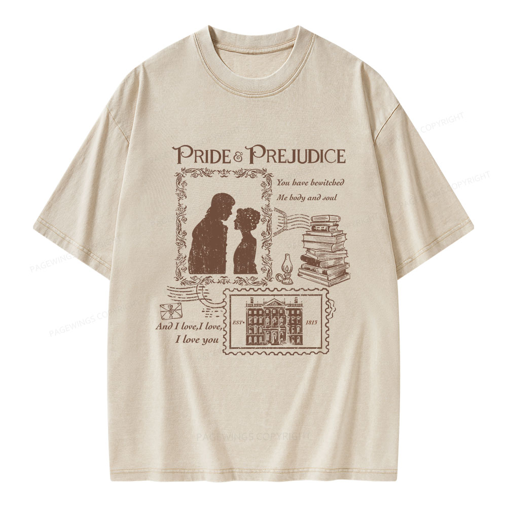 Pagewings And I Love I Love I Love you Unisex Washed T-shirt