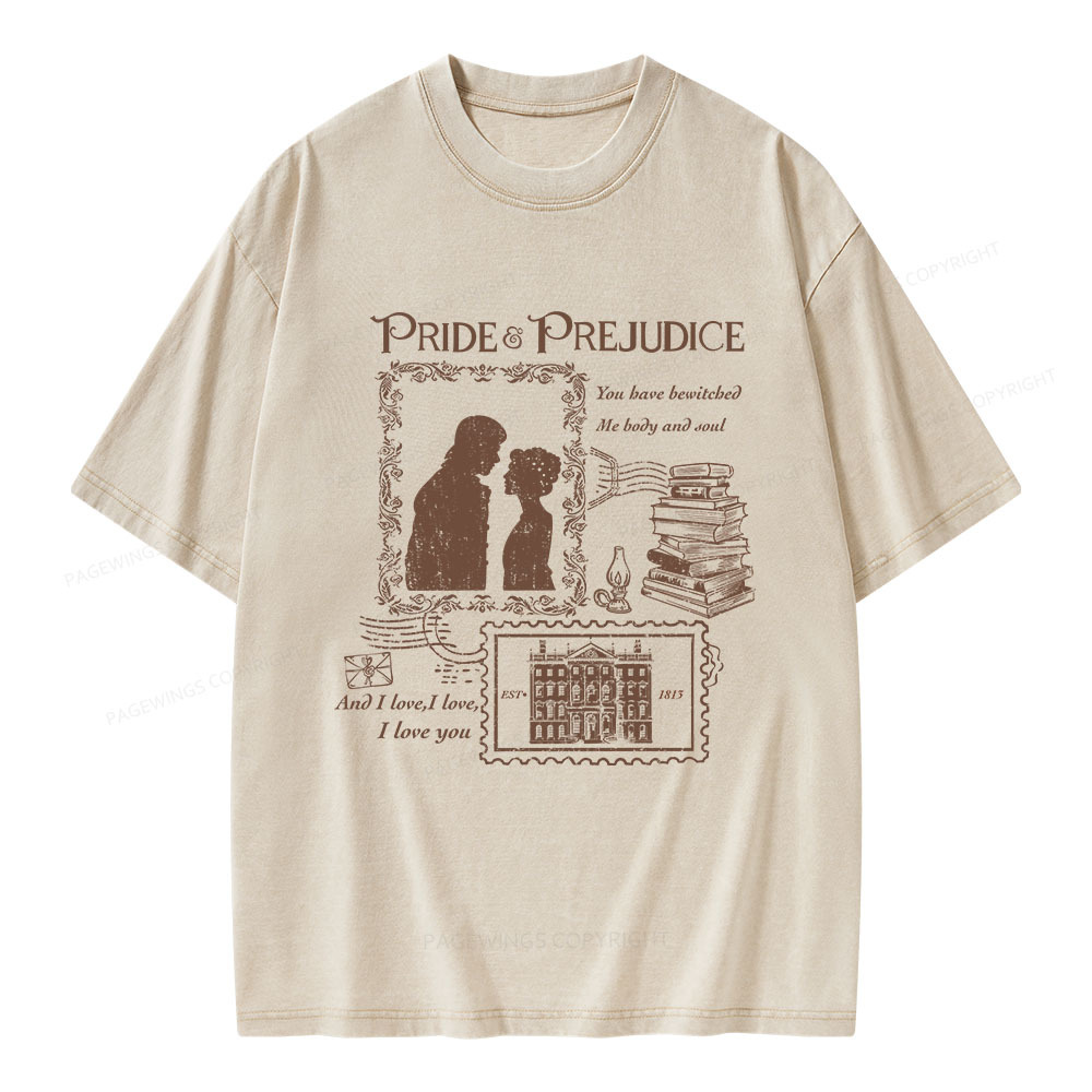 Pagewings And I Love I Love I Love you Unisex Washed T-shirt