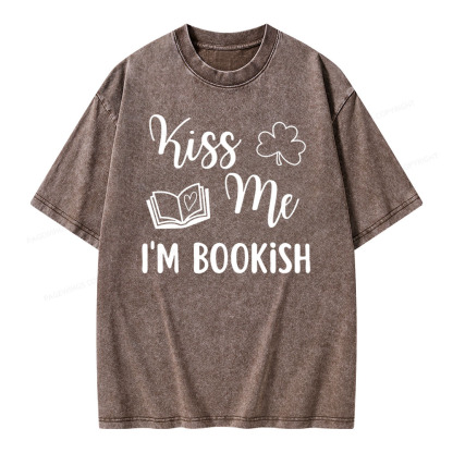 Pagewings Book Funny, Reader Bookworm Librarian Shirt Gift Unisex Washed T-shirt