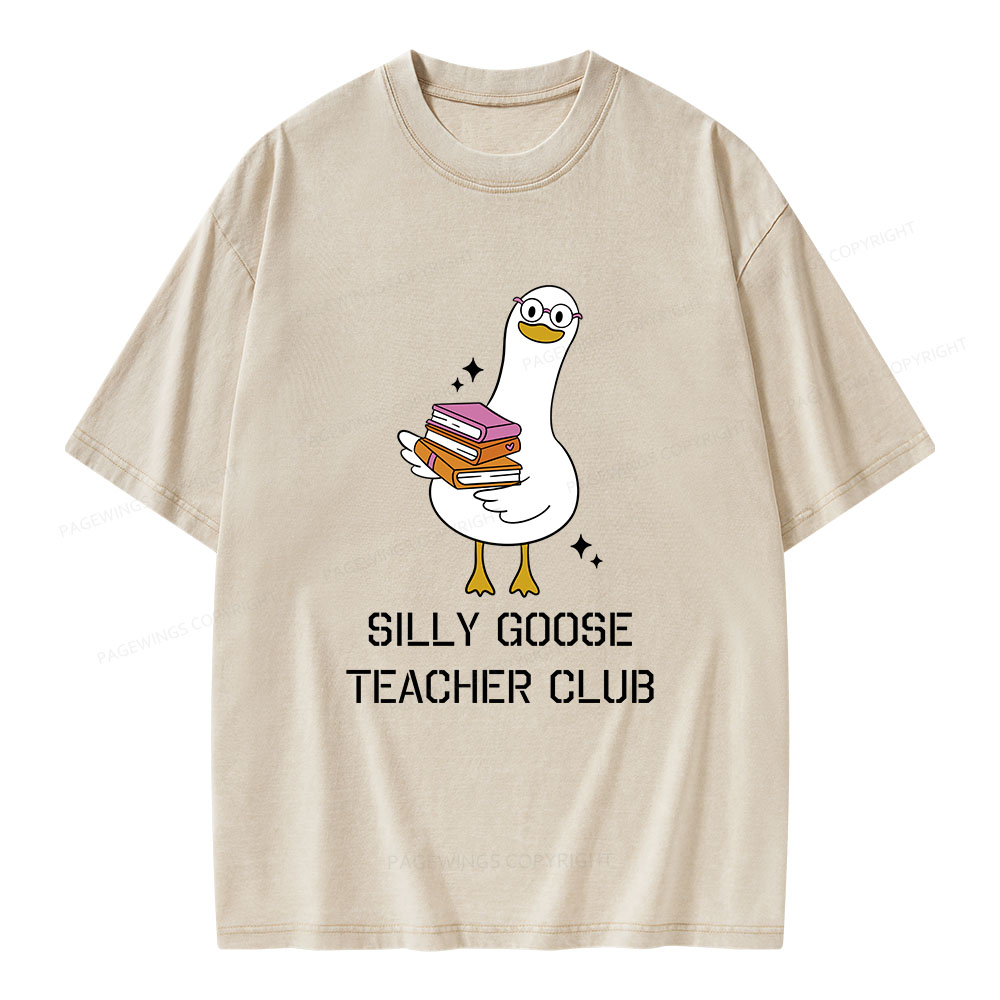 Pagewings Silly Goose Unisex Washed T-shirt