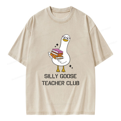 Pagewings Silly Goose Unisex Washed T-shirt
