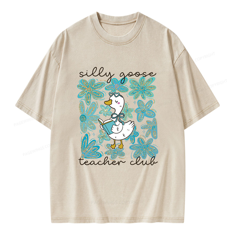 Pagewings Silly Goose Unisex Washed T-shirt