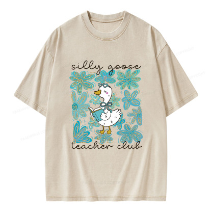 Pagewings Silly Goose Unisex Washed T-shirt