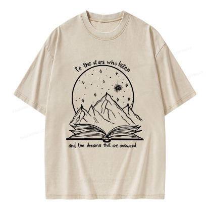 Pagewings The Dreams That Are Answered Unisex Washed T-shirt