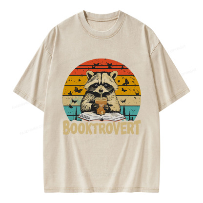 Pagewings Booktrovert Unisex Washed T-shirt