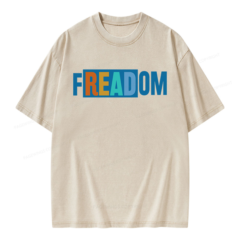 Pagewings Freadom Unisex Washed T-shirt