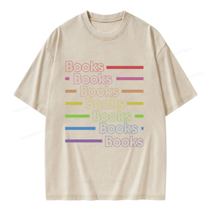 Pagewings Books Unisex Washed T-shirt