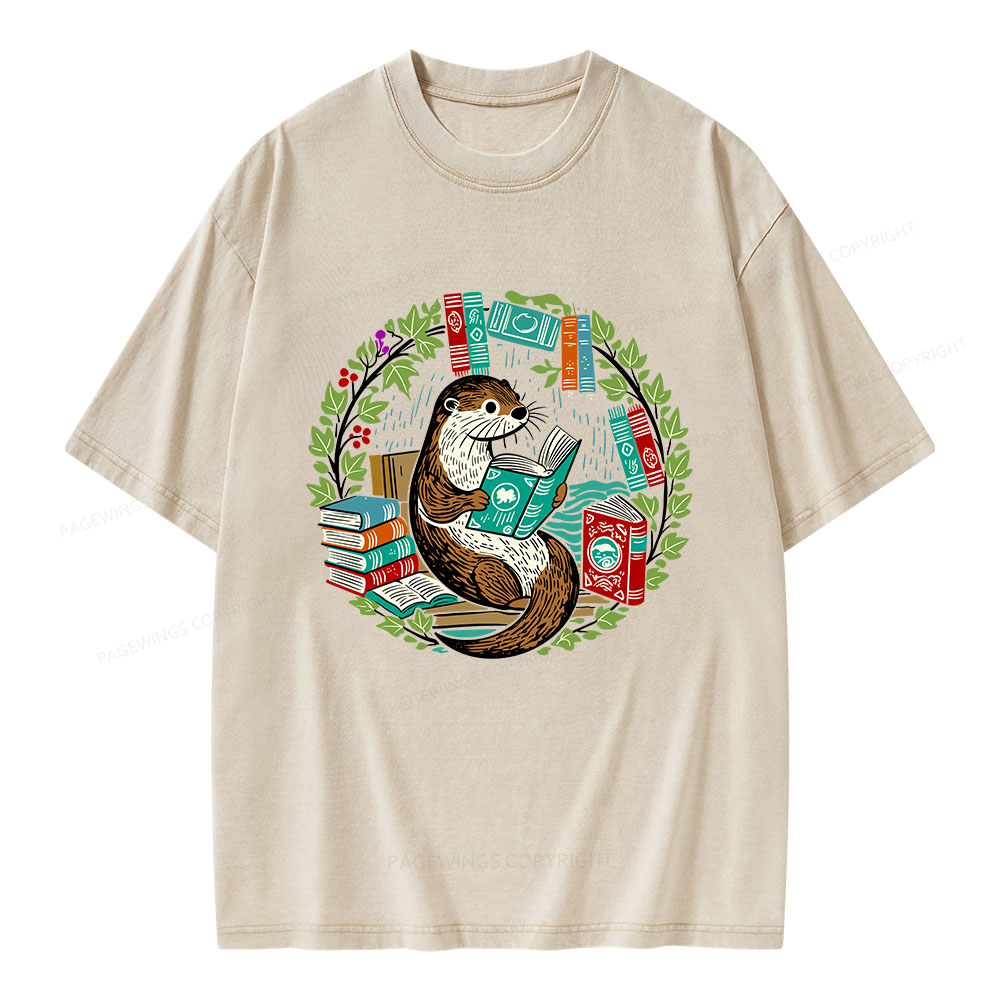 Pagewings Book Lover Unisex Washed T-shirt