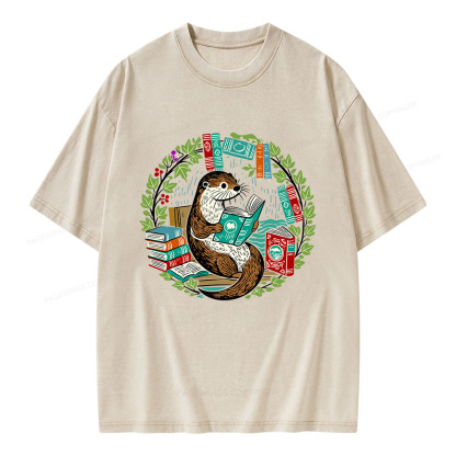 Pagewings Book Lover Unisex Washed T-shirt