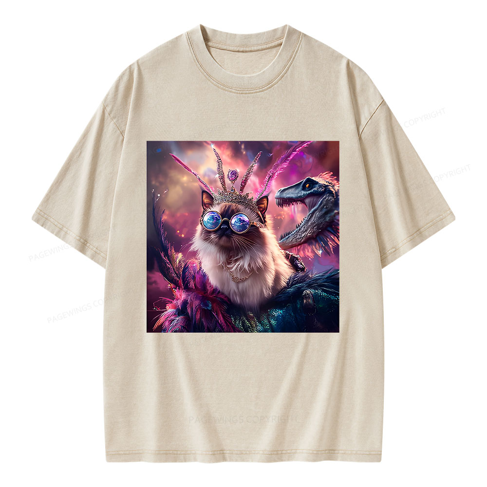 Pagewings Princess Donut & Mongo Unisex Washed T-shirt